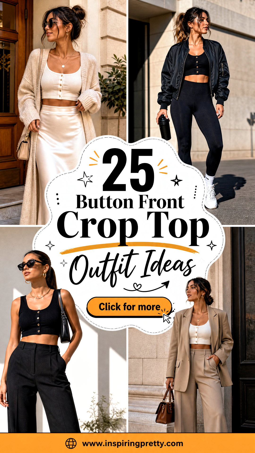 25 Button Front Crop Top Outfit Ideas for Effortless Style - 25 Button Front Crop Top Outfit Ideas for Effortless Style