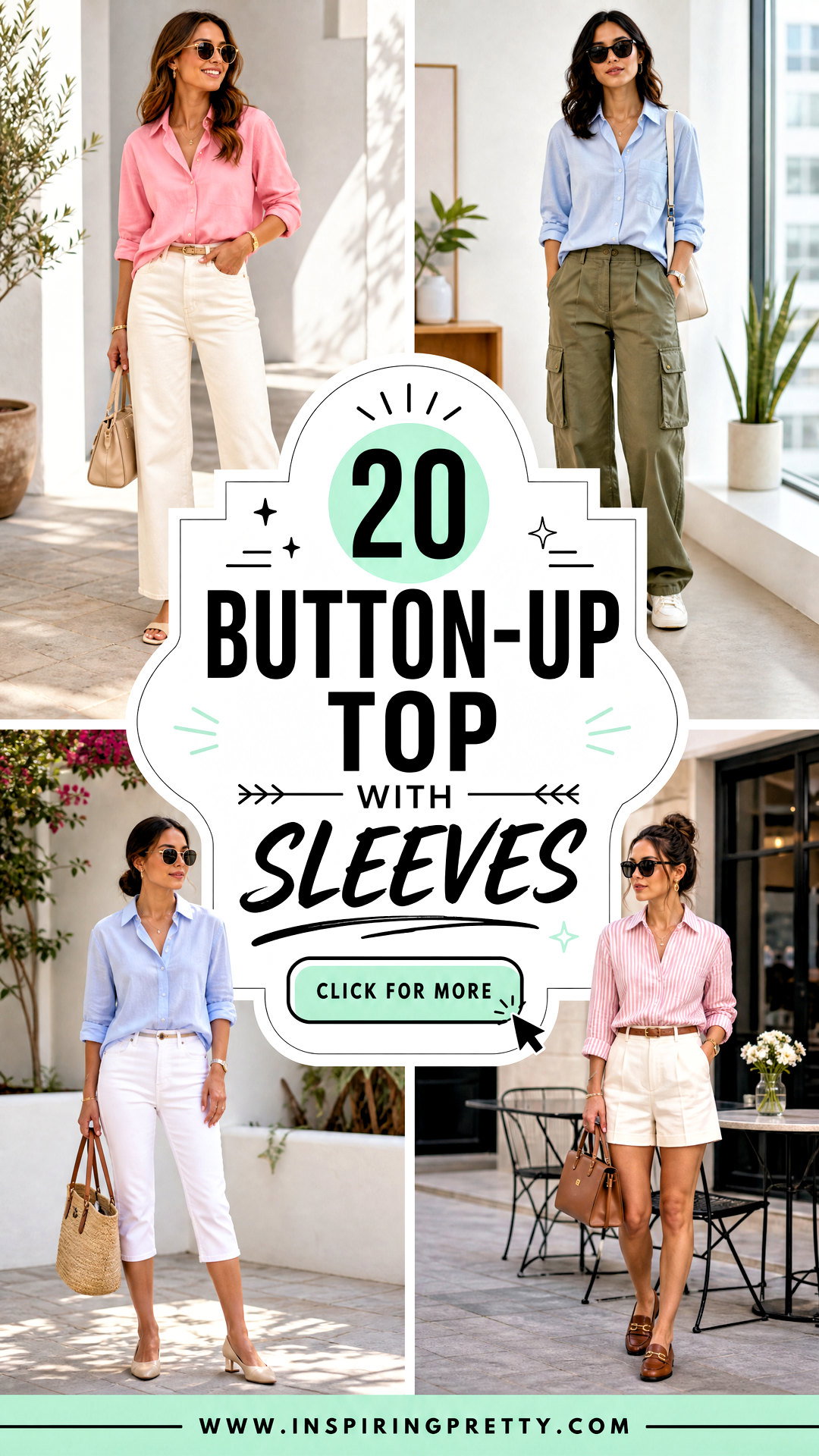 20 Button-Up Top With Sleeves for Polished Everyday Looks - 20 Button-Up Top With Sleeves for Polished Everyday Looks