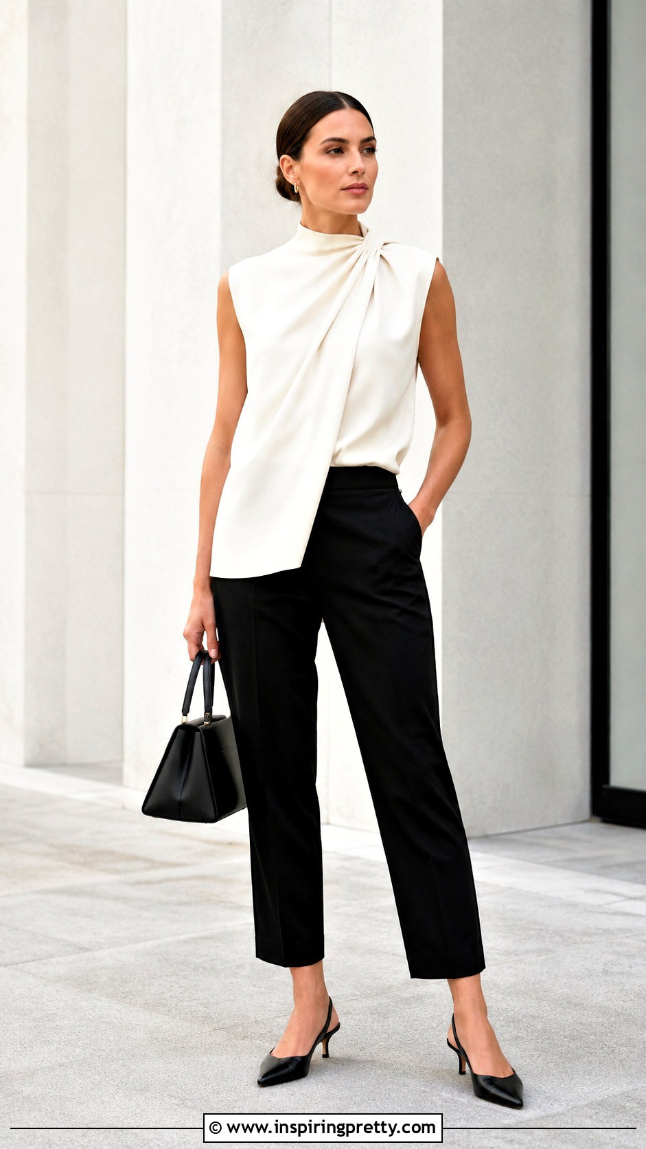 COS Draped Top With Cropped Trousers - 20 cos draped tops