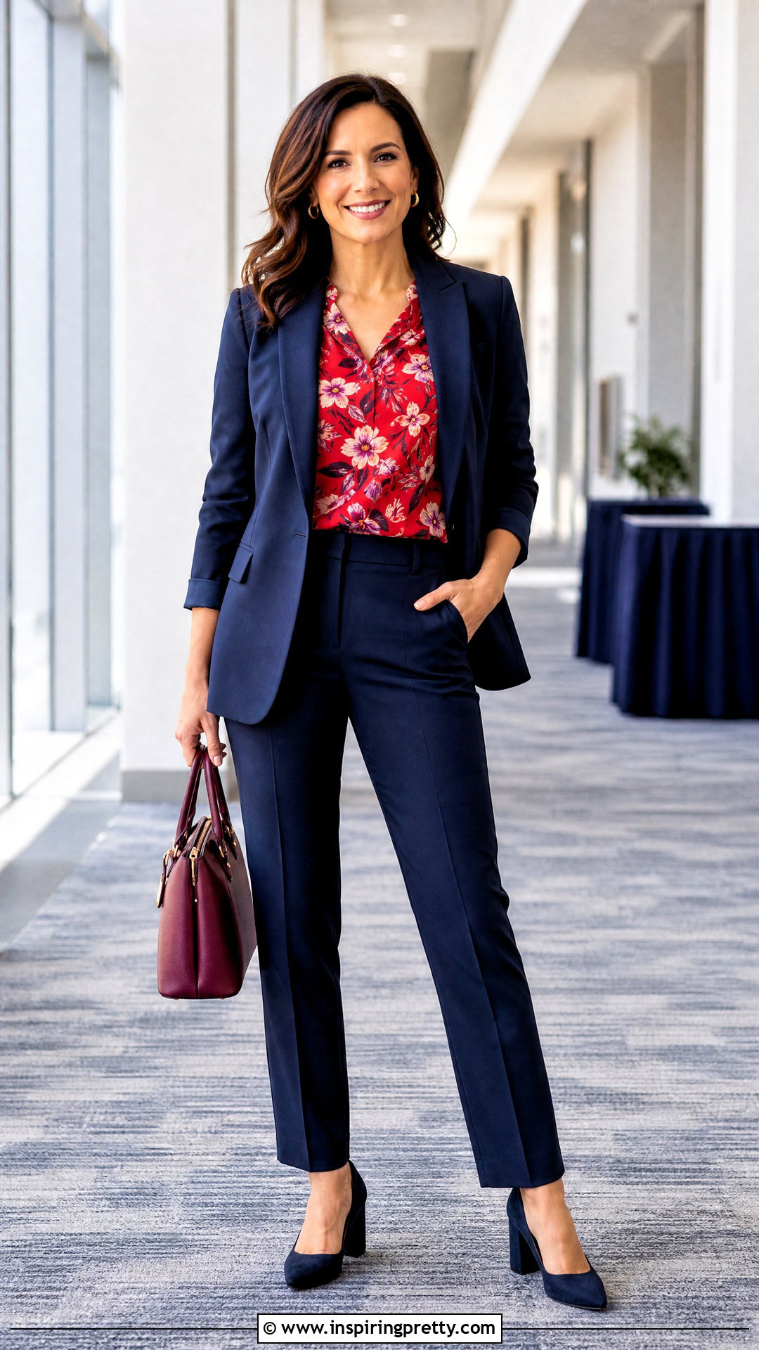 Cabi Red Floral Top With Matching Suit - 20 cabi red floral top outfit ideas
