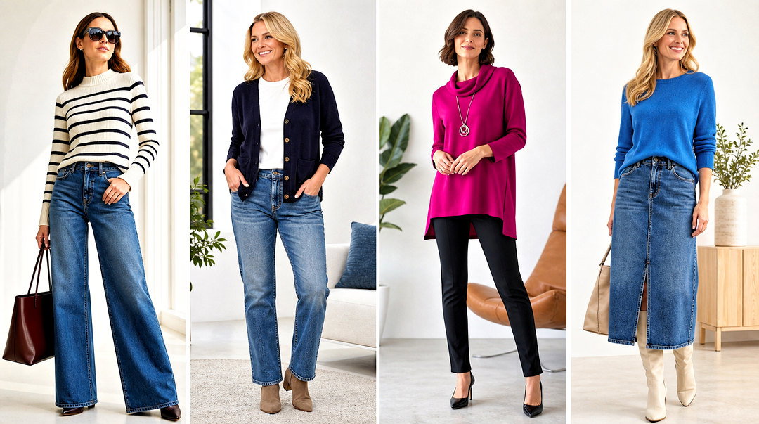 25 Cable and Gauge Tops Outfit Ideas for Polished Layers