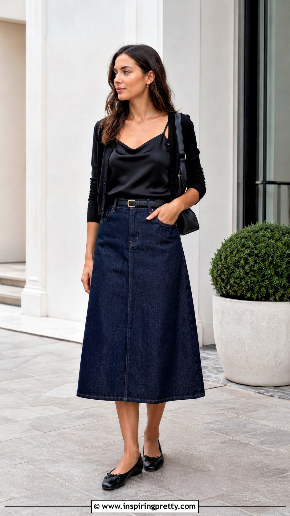 Cami Top With Denim Skirt - 50 cami tops outfit ideas