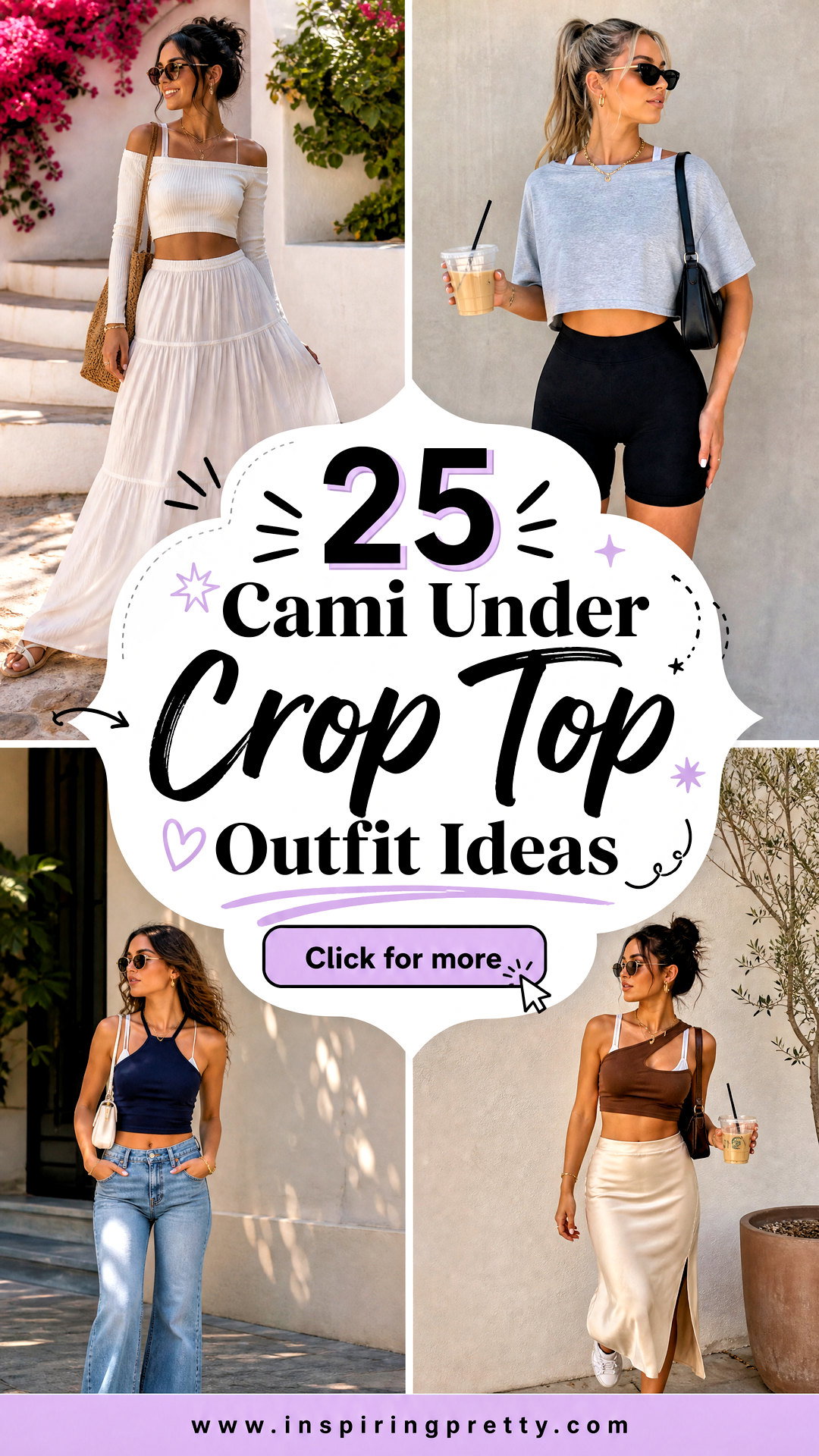 25 Cami Under Crop Top Outfit Ideas for Chic Layered Looks - 25 Cami Under Crop Top Outfit Ideas for Chic Layered Looks