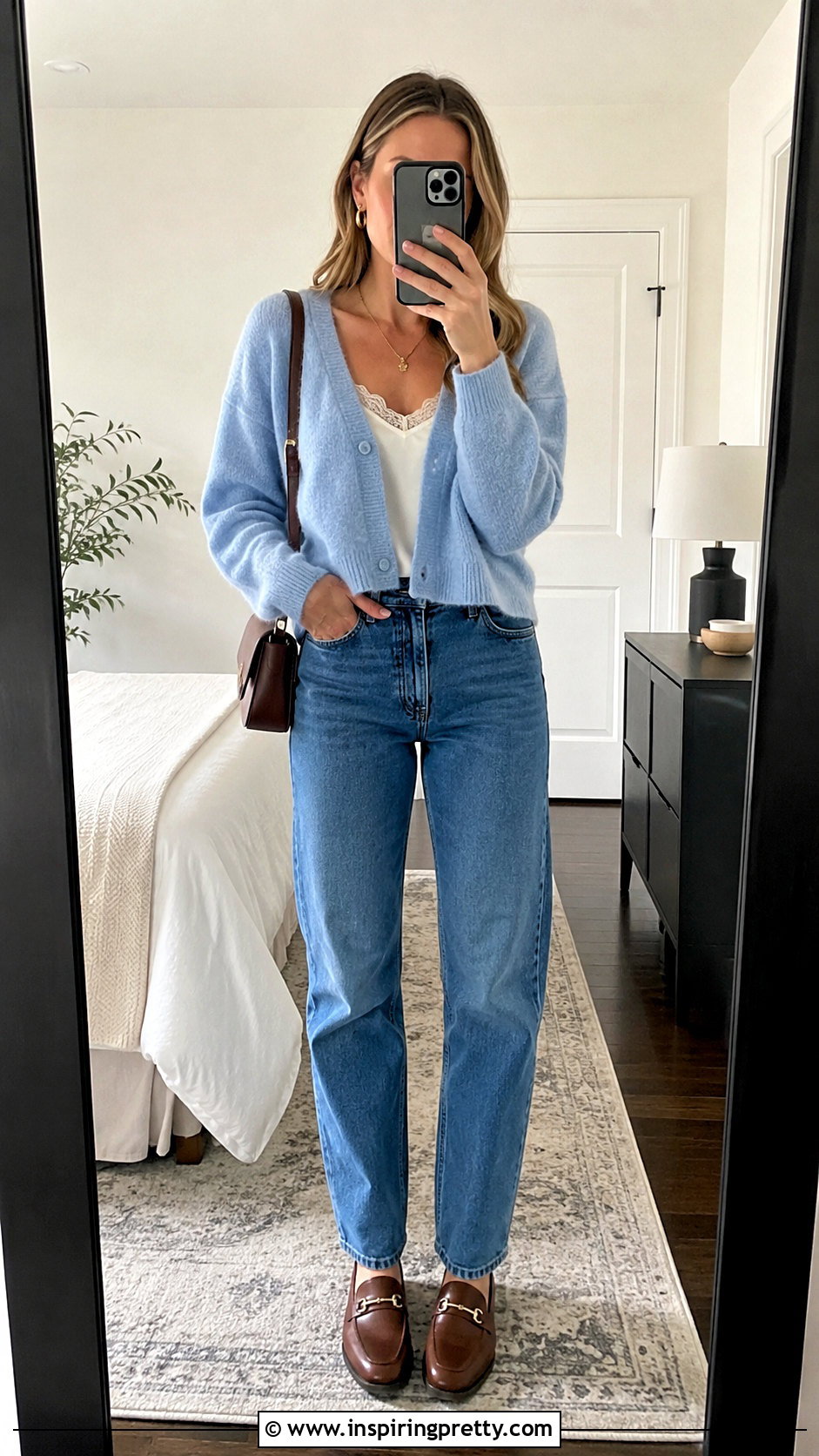 Camisole Top With Cardigan And Jeans - 20 organize camisoles tank tops outfit ideas