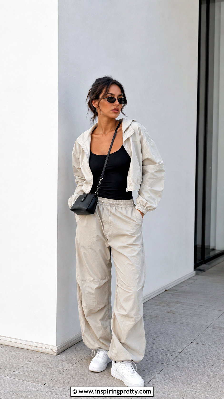 Camisole Top With Parachute Pants - 50 camisole top outfit ideas