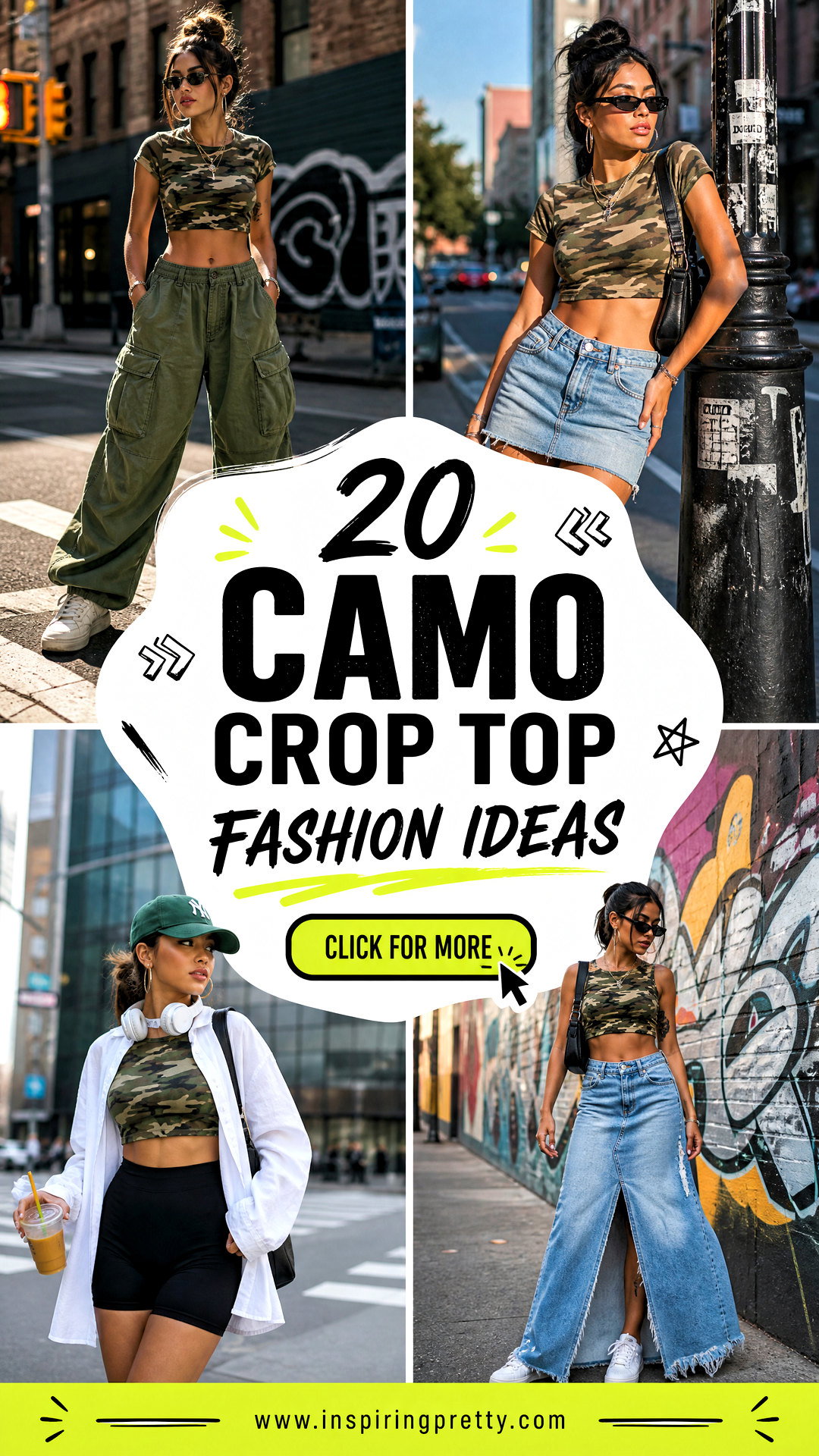 20 Camo Crop Top Fashion Ideas for Cool Everyday Street Style - 20 Camo Crop Top Fashion Ideas for Cool Everyday Street Style