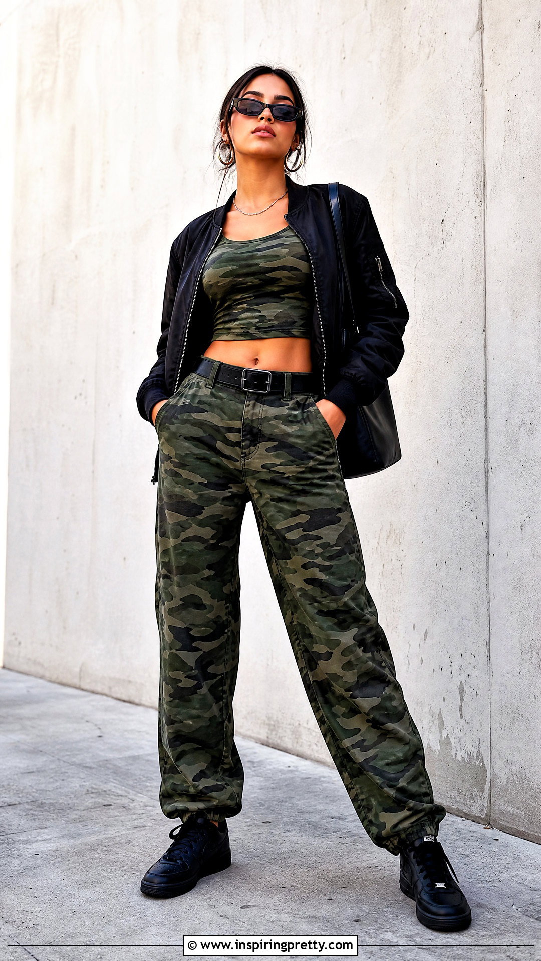 Camo Crop Top With Matching Camo Pants - 20 camo crop top fashion ideas