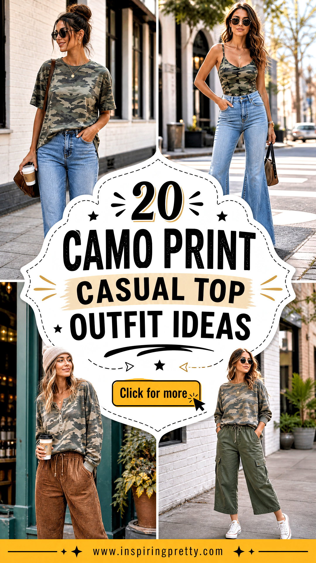 20 Camo Print Casual Top Outfit Ideas for Laid-Back Days - 20 Camo Print Casual Top Outfit Ideas for Laid-Back Days