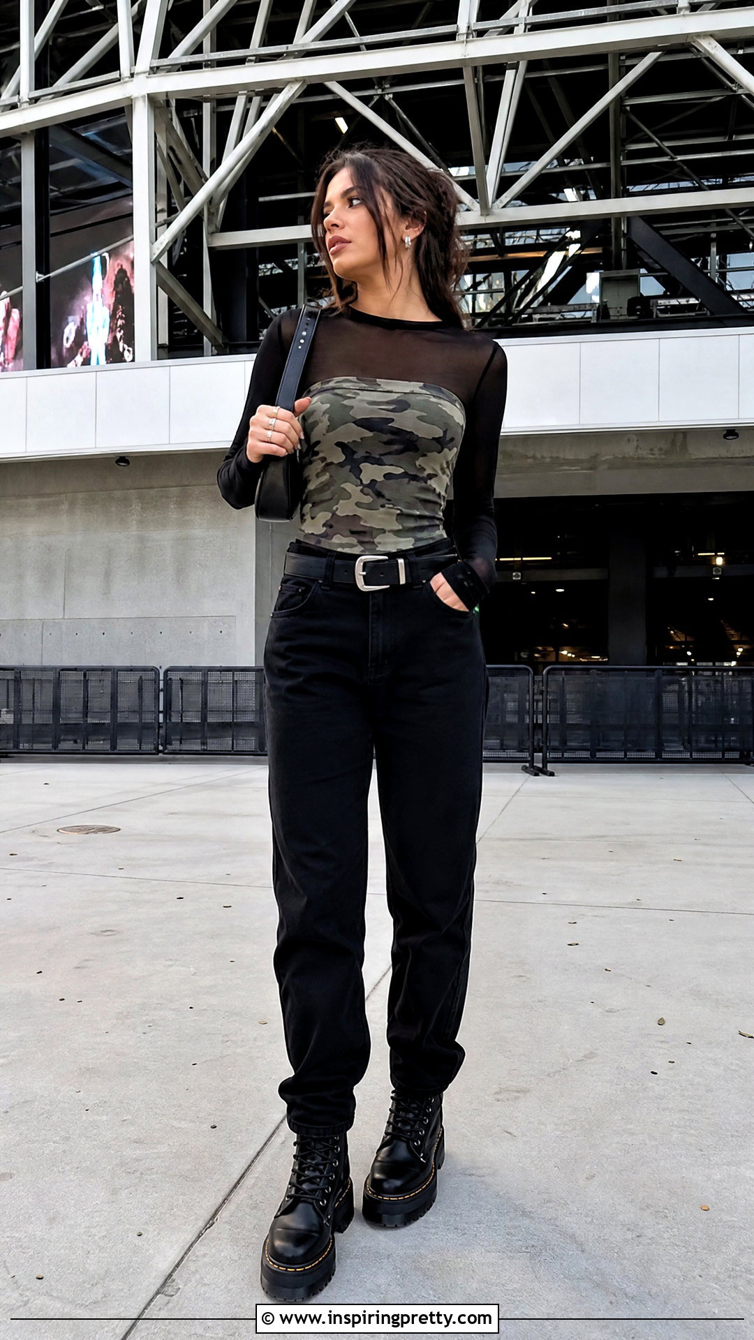 Camouflage Tube Top Over A Mesh Shirt - 25 Camouflage Tube Top outfit ideas