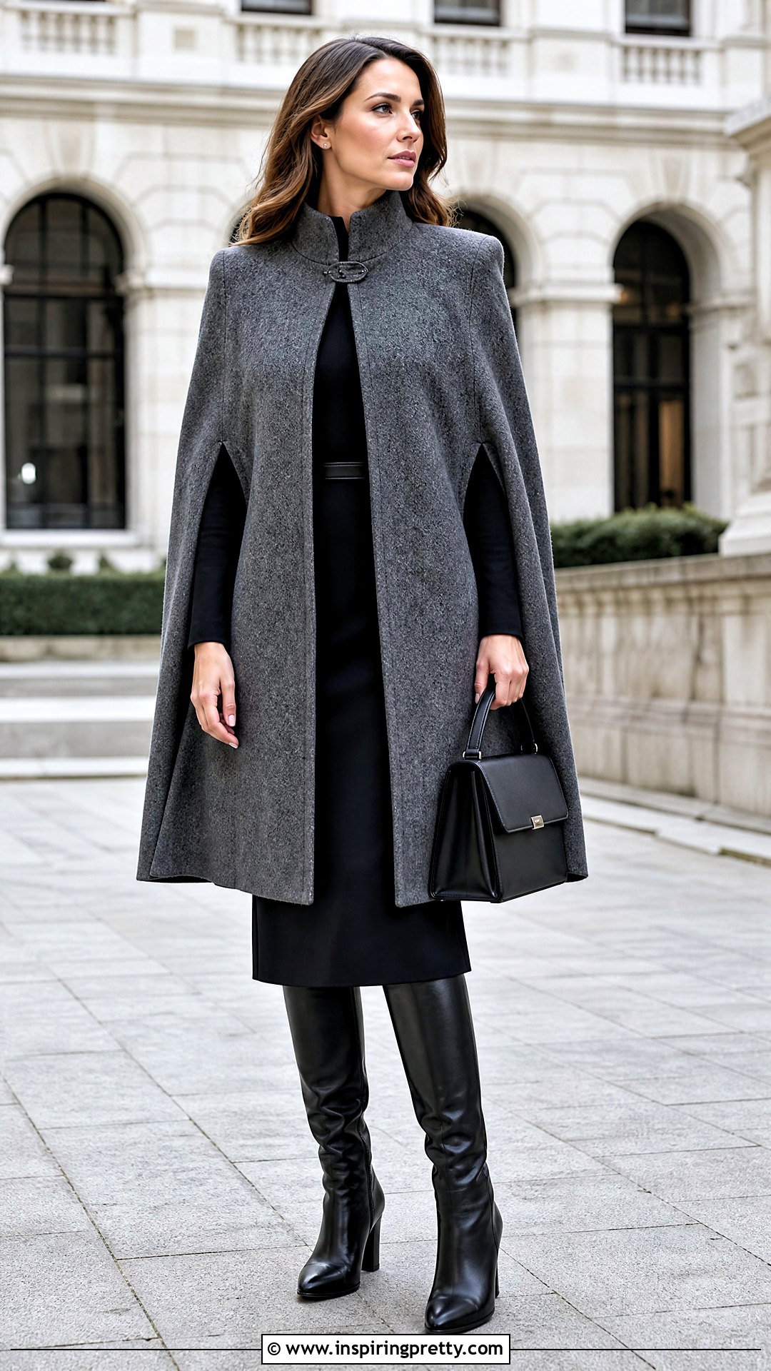 Cape And Midi Dress Sewing Look - 50 top nähen ideas