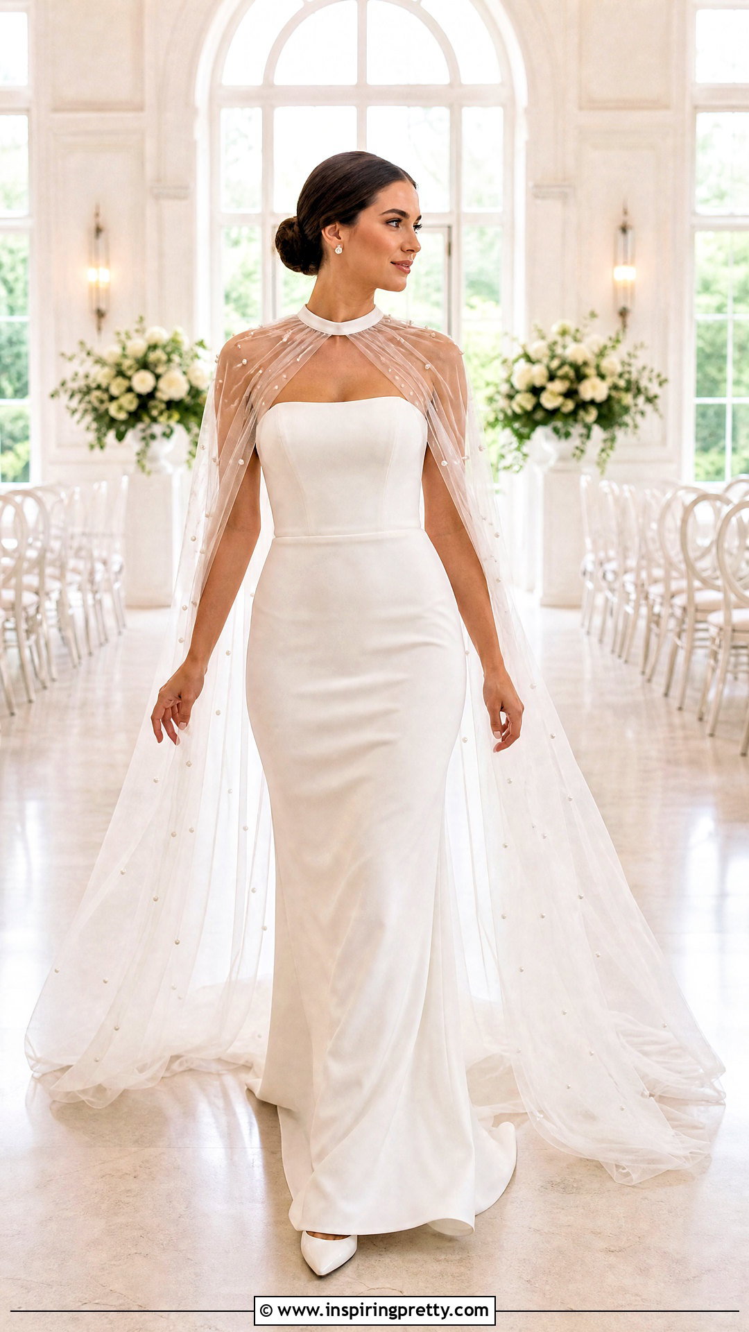 Cape Bustier Wedding Dress - 25 wedding dress with bustier top outfit ideas