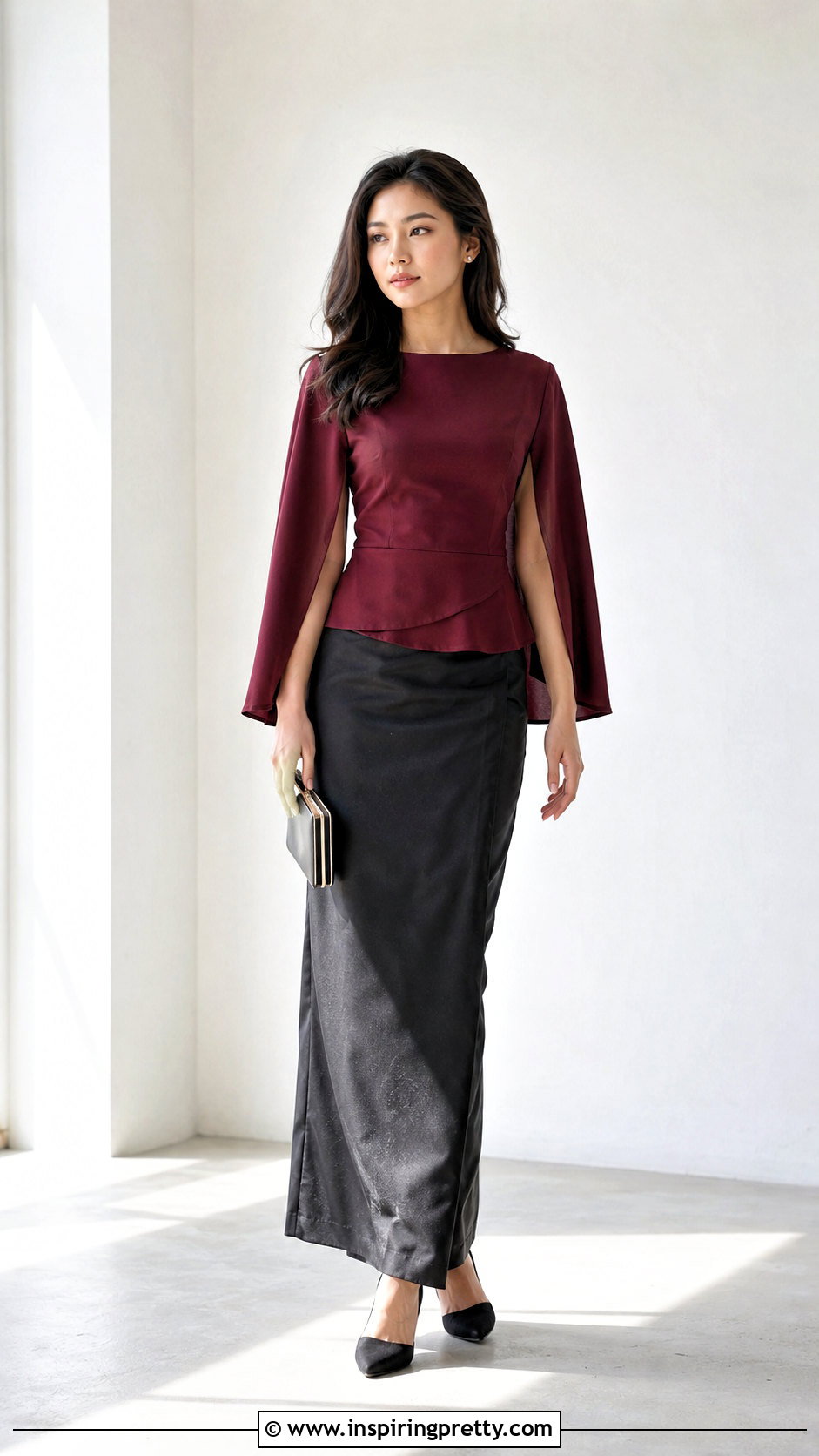 Cape Sleeve Mizo Sunday Top With Straight Puan - 50 Mizo Sunday Tops outfit ideas