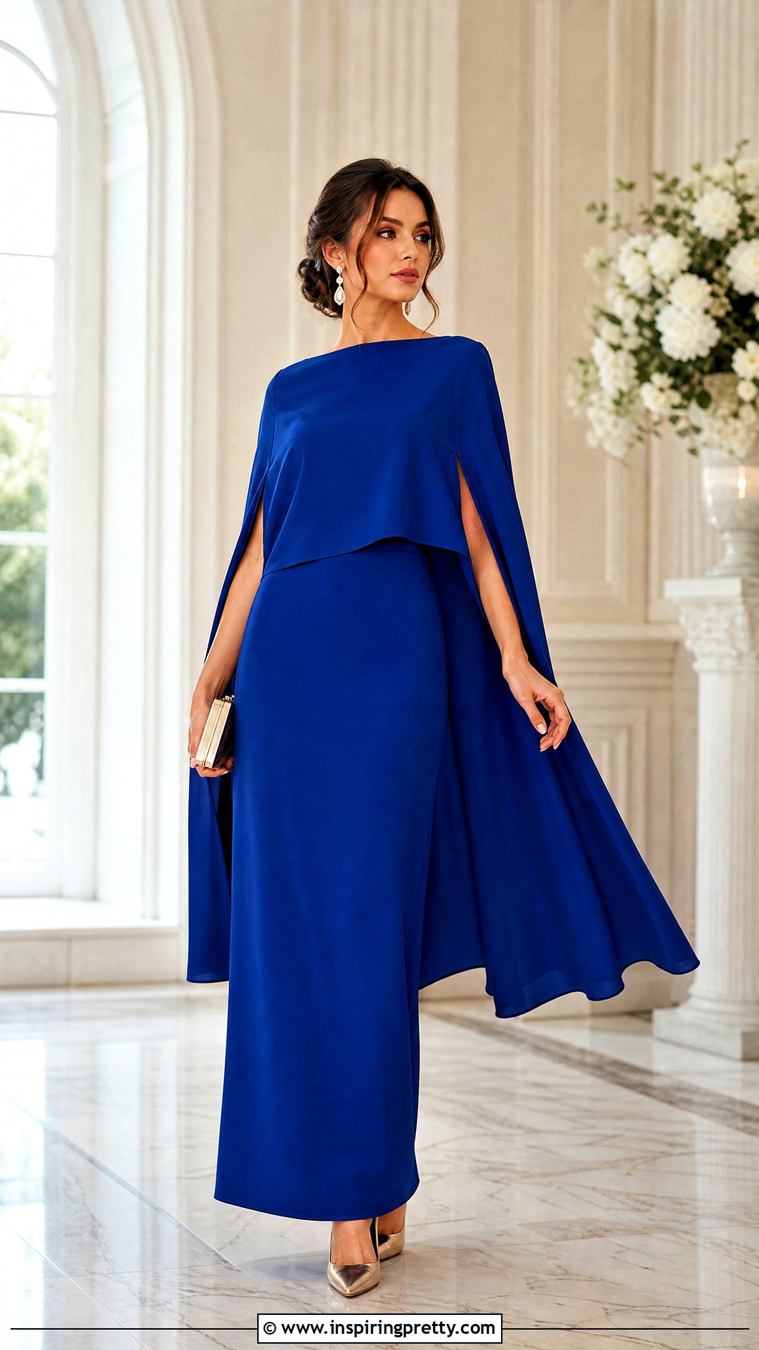 Cape Top And Maxi Skirt Set - 50 matching skirt and top set outfit ideas