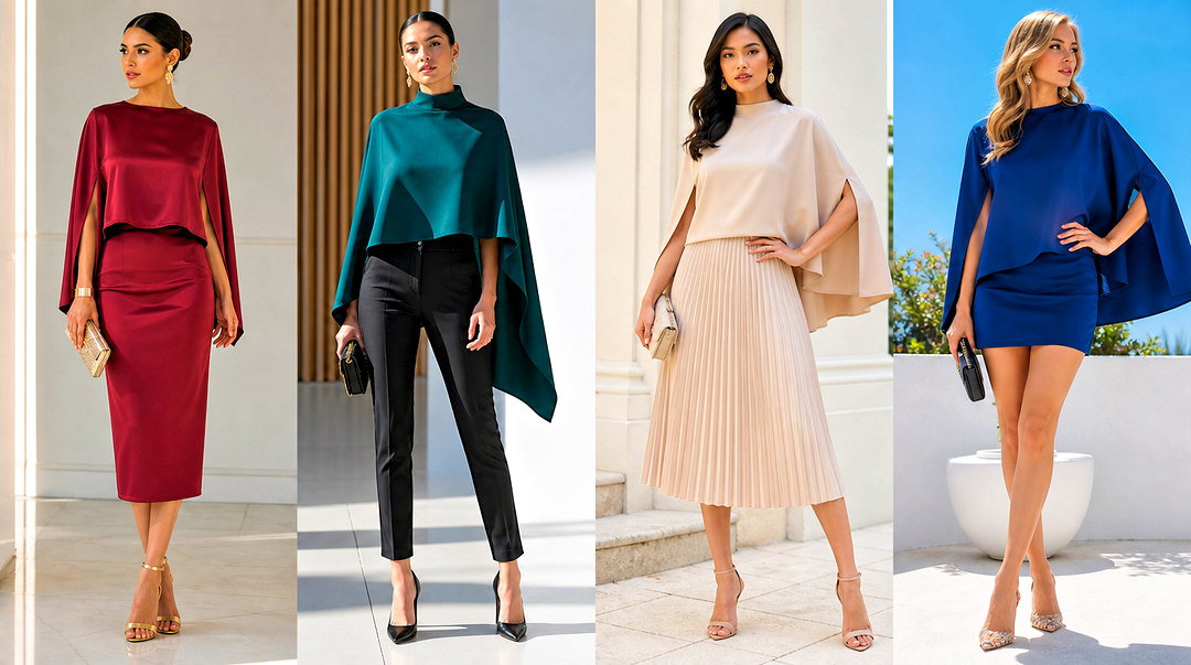50 Cape Top Outfit Ideas for Chic, Modern Event Dressing
