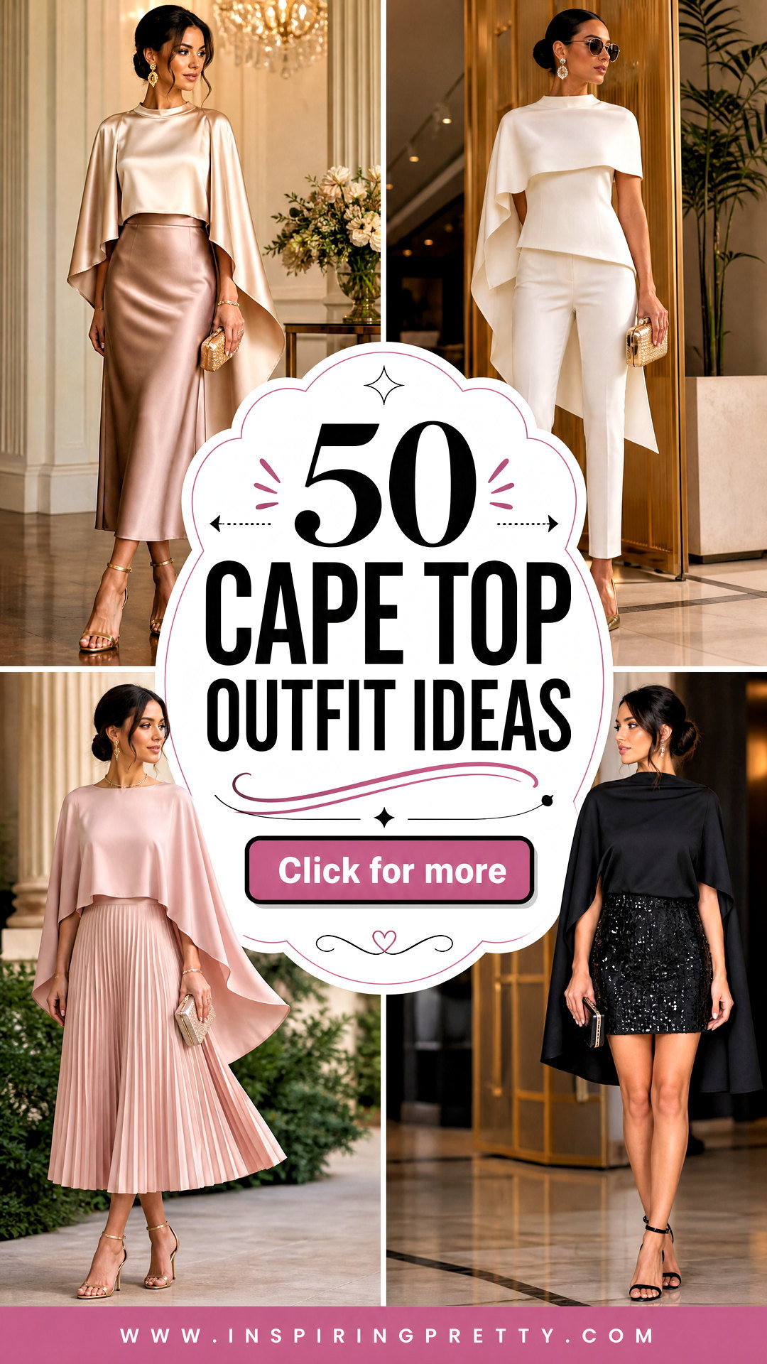 50 Cape Top Outfit Ideas for Chic Modern Event Dressing - 50 Cape Top Outfit Ideas for Chic, Modern Event Dressing
