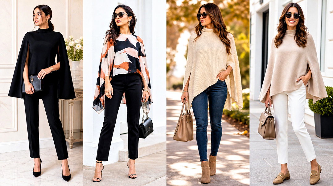 50 Cape Top Outfits for Polished Layering in Every Season
