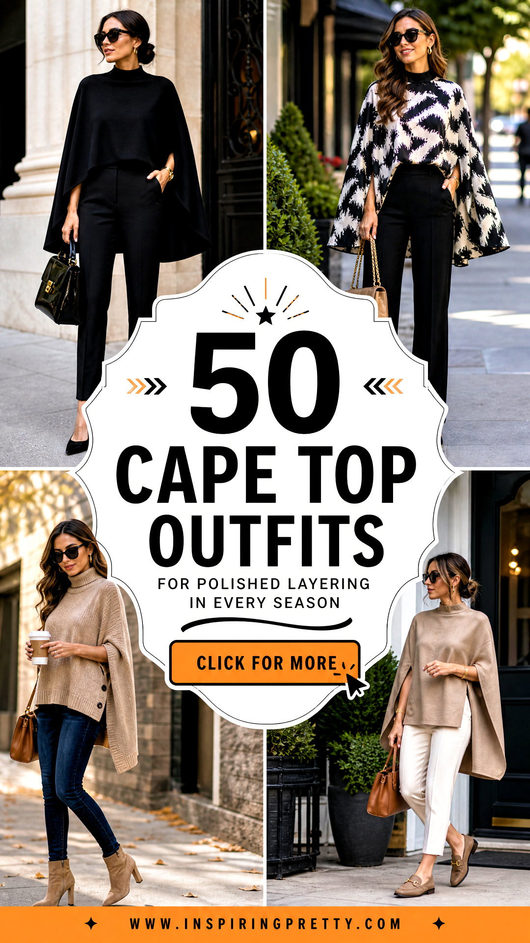 50 Cape Top Outfits for Polished Layering in Every Season - 50 Cape Top Outfits for Polished Layering in Every Season
