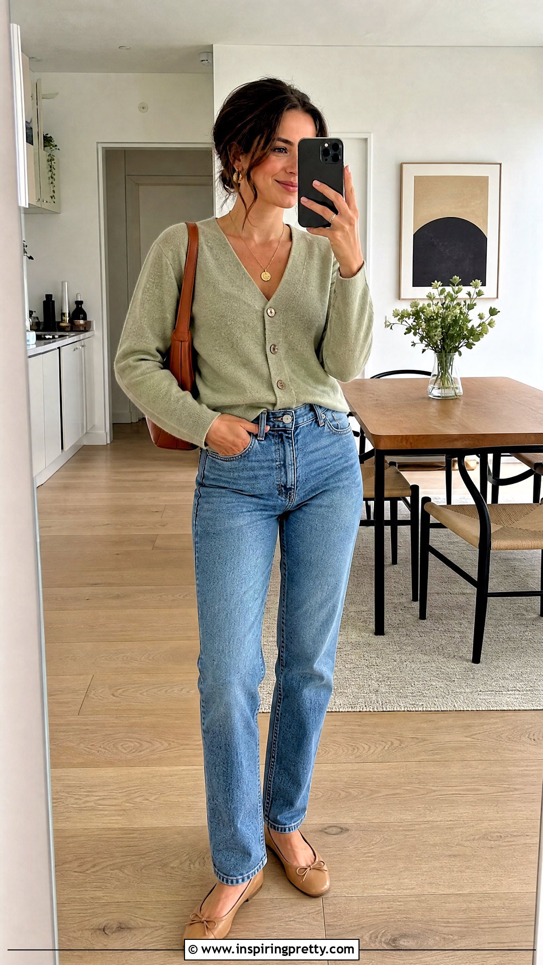 Cardigan And High Waisted Jeans Outfit - 50 top outfits for women