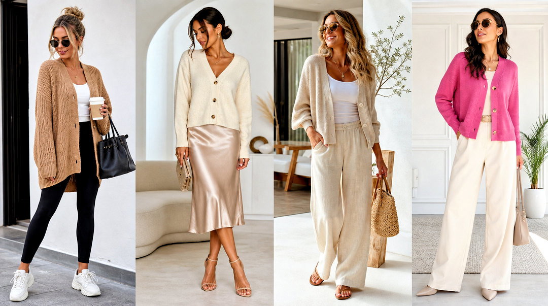 25 Cardigan Sweater Top Outfit Ideas for Cozy-Chic Days