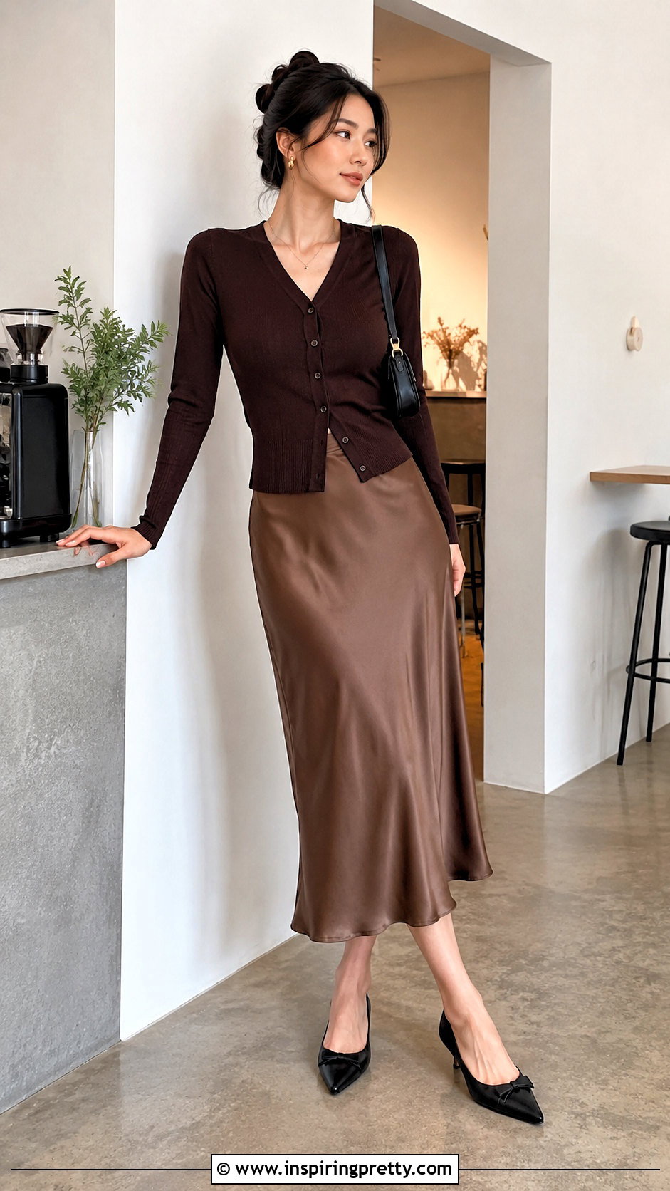 Cardigan Sweater With Slip Skirt - 20 sweater tops for ladies