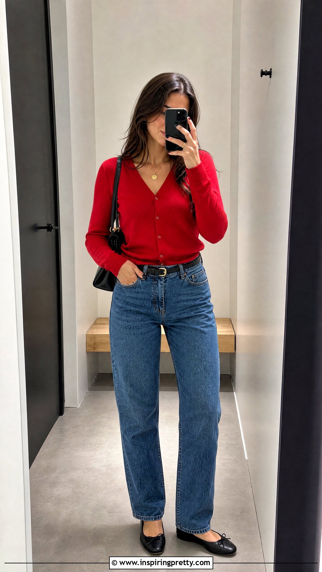 Cardigan and High Waisted Jeans Outfit - 50 top styles for ladies