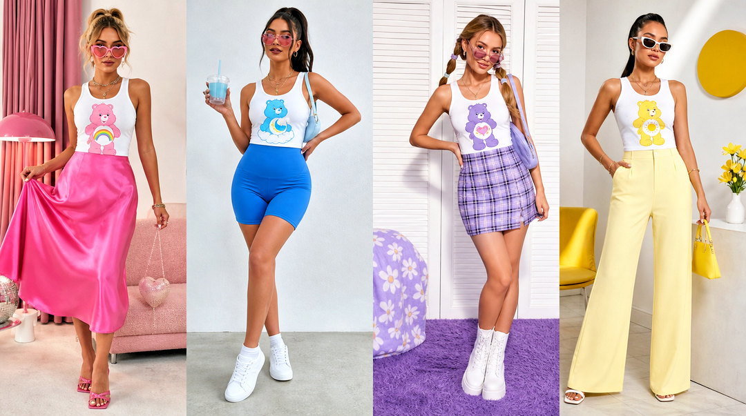 20 Care Bear Tank Top Outfit Ideas for Playful Y2K Style