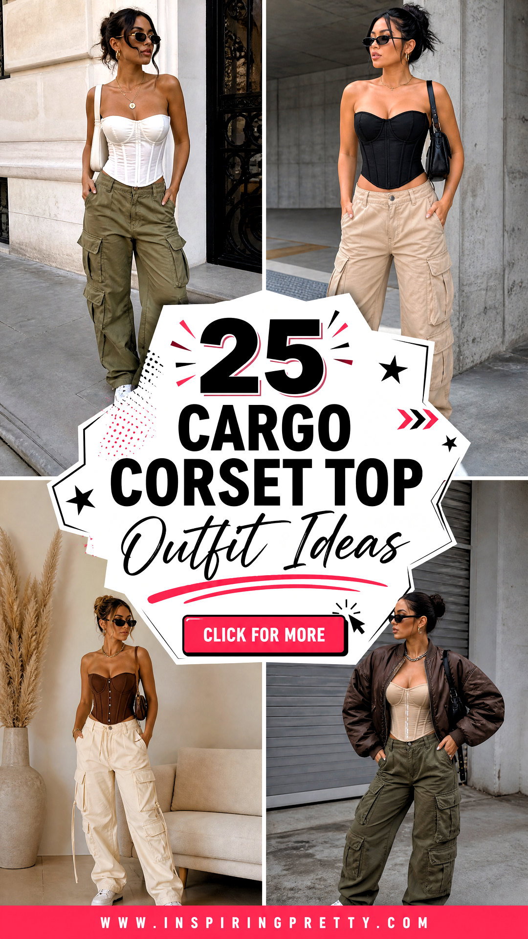 25 Cargo Corset Top Outfit Ideas for Modern Edgy Style - 25 Cargo Corset Top Outfit Ideas for Modern Edgy Style