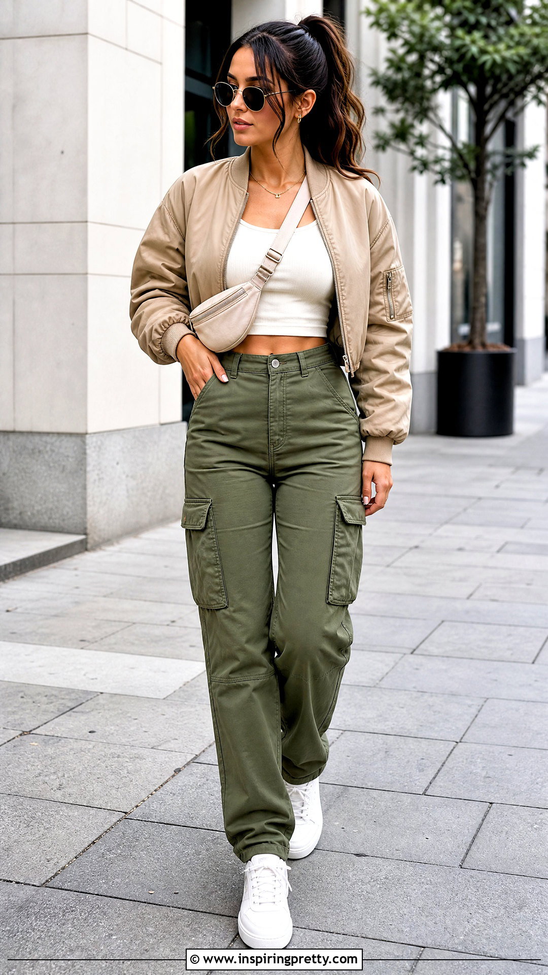 Cargo Pants Crop Top Outfit - 20 Petite Crop Tops outfit ideas