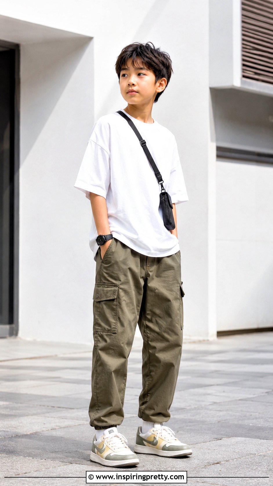 Cargo Trousers And Oversized T Shirt Outfit - 50 trouser and top for kids
