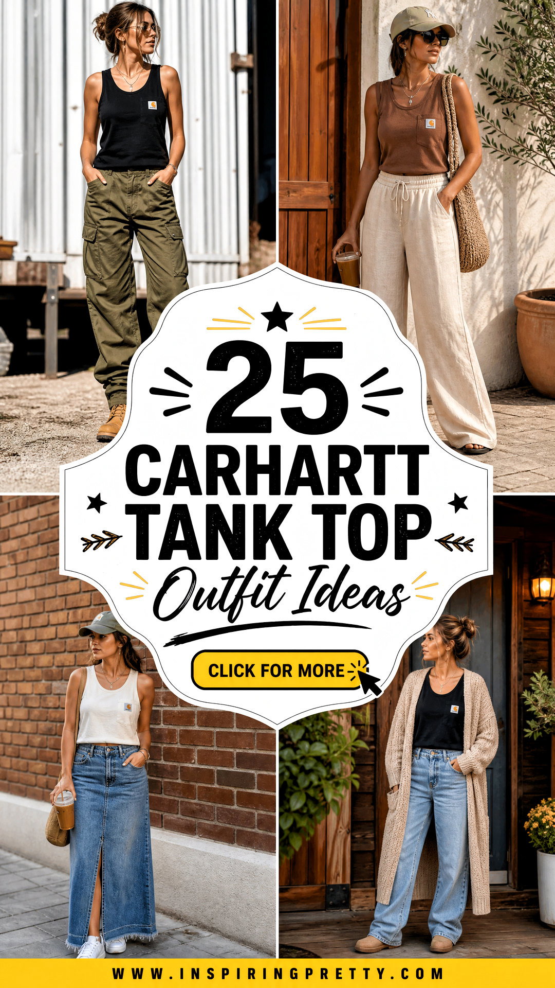 25 Carhartt Tank Top Outfit Ideas for Rugged Summer Style - 25 Carhartt Tank Top Outfit Ideas for Rugged Summer Style