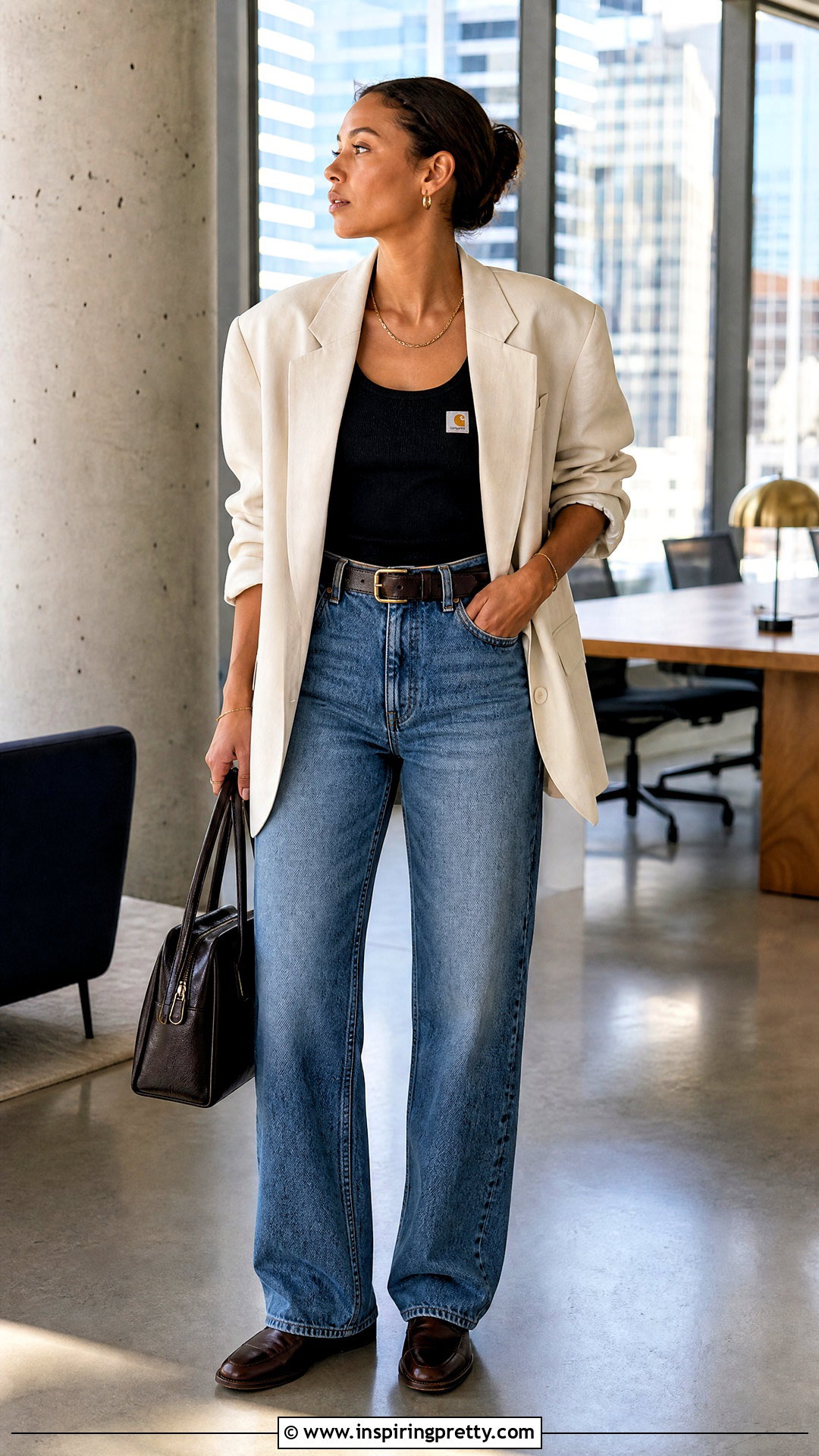 Carhartt Tank Top With Blazer And Jeans - 25 Carhartt Tank Top outfit ideas