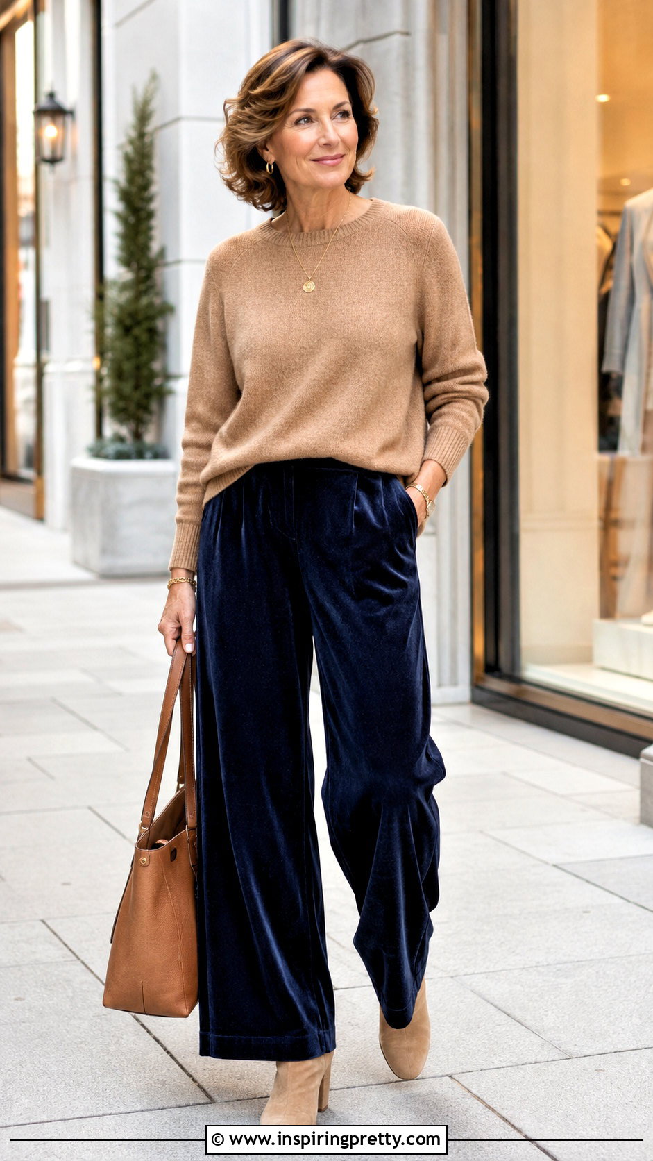 Cashmere Sweater With Velvet Pants - 25 tops for velvet pants