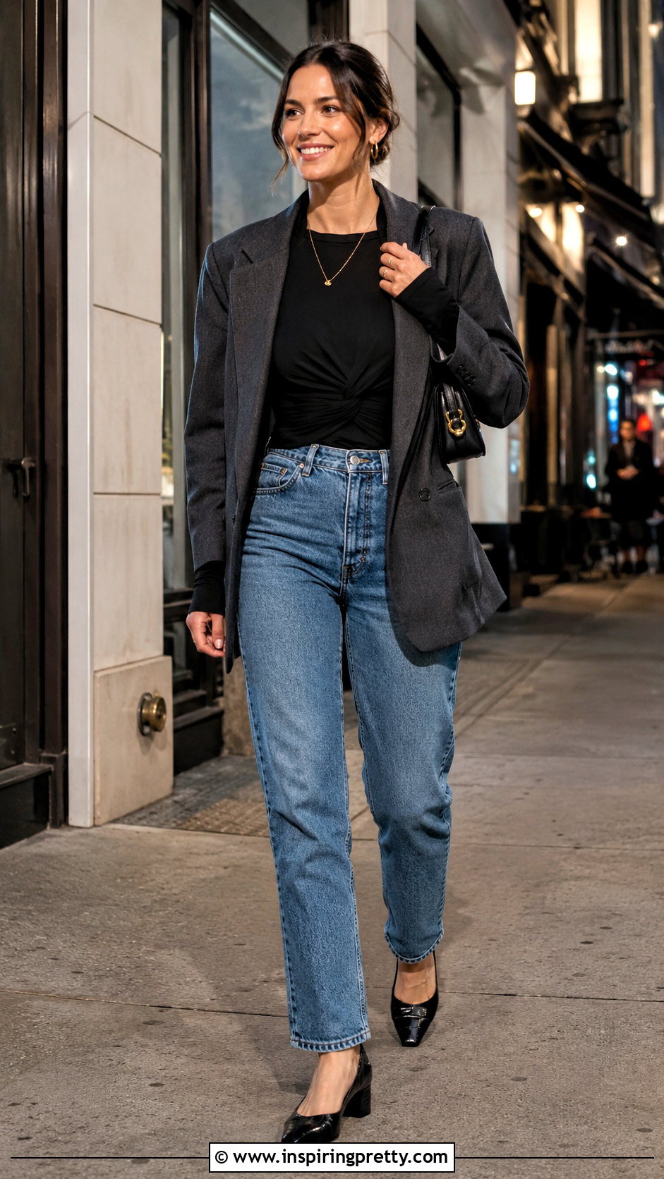 Casual Long Sleeve Going Out Top With Jeans - 50 long sleeve going out tops outfit ideas