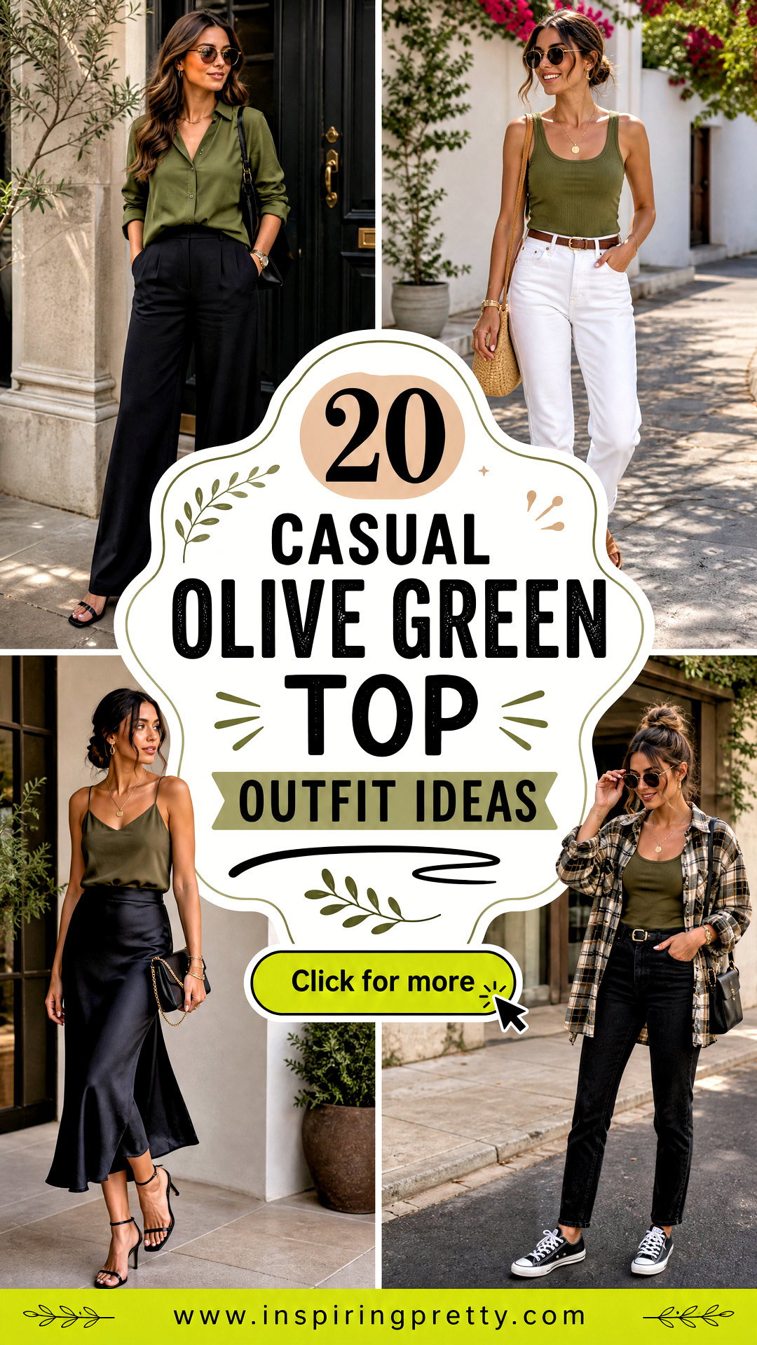 20 Casual Olive Green Top Outfit Ideas for Effortless Style - 20 Casual Olive Green Top Outfit Ideas for Effortless Style