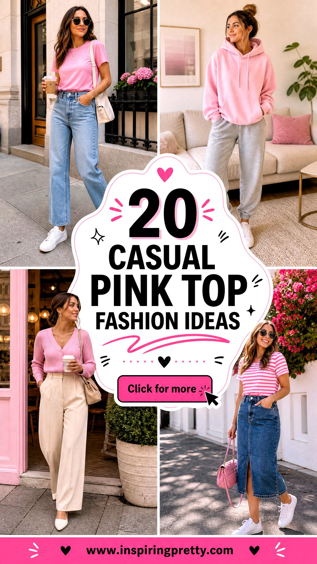 20 Casual Pink Top Fashion Ideas for a Fresh Feminine Look - 20 Casual Pink Top Fashion Ideas for a Fresh Feminine Look