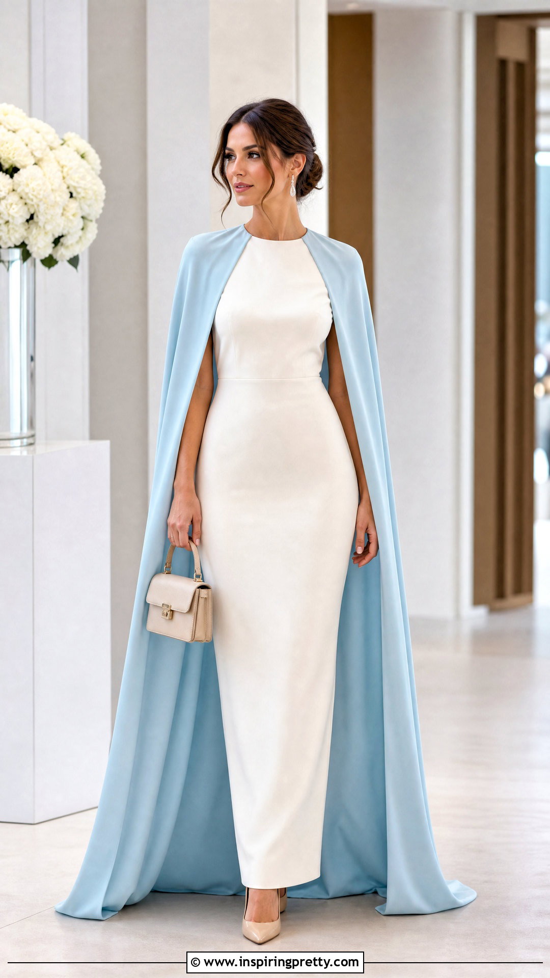 Celeste Cape and Column Dress Outfit - 50 top celeste ideas