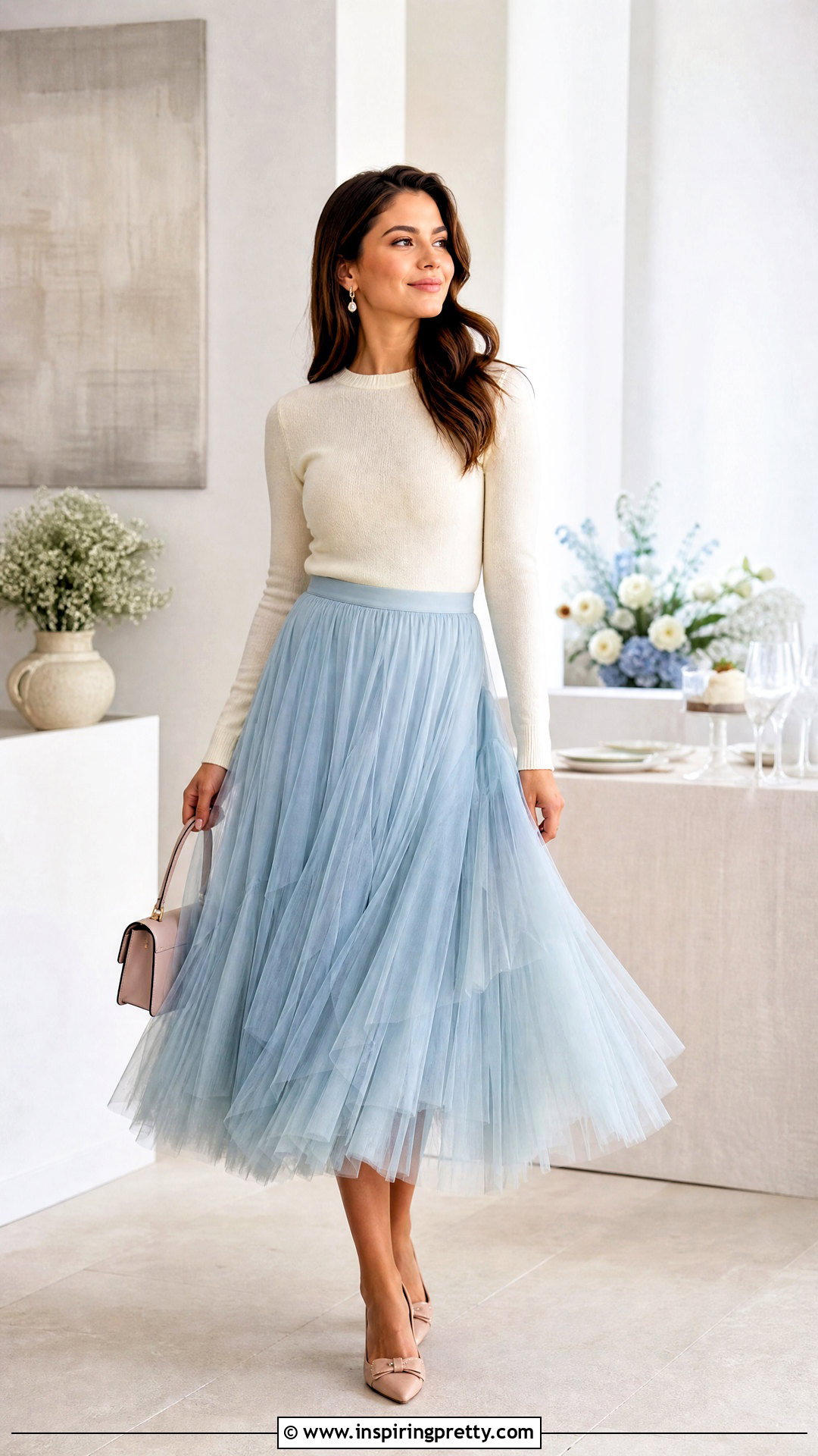 Celeste Tulle Skirt and Fitted Sweater Outfit - 50 top celeste ideas