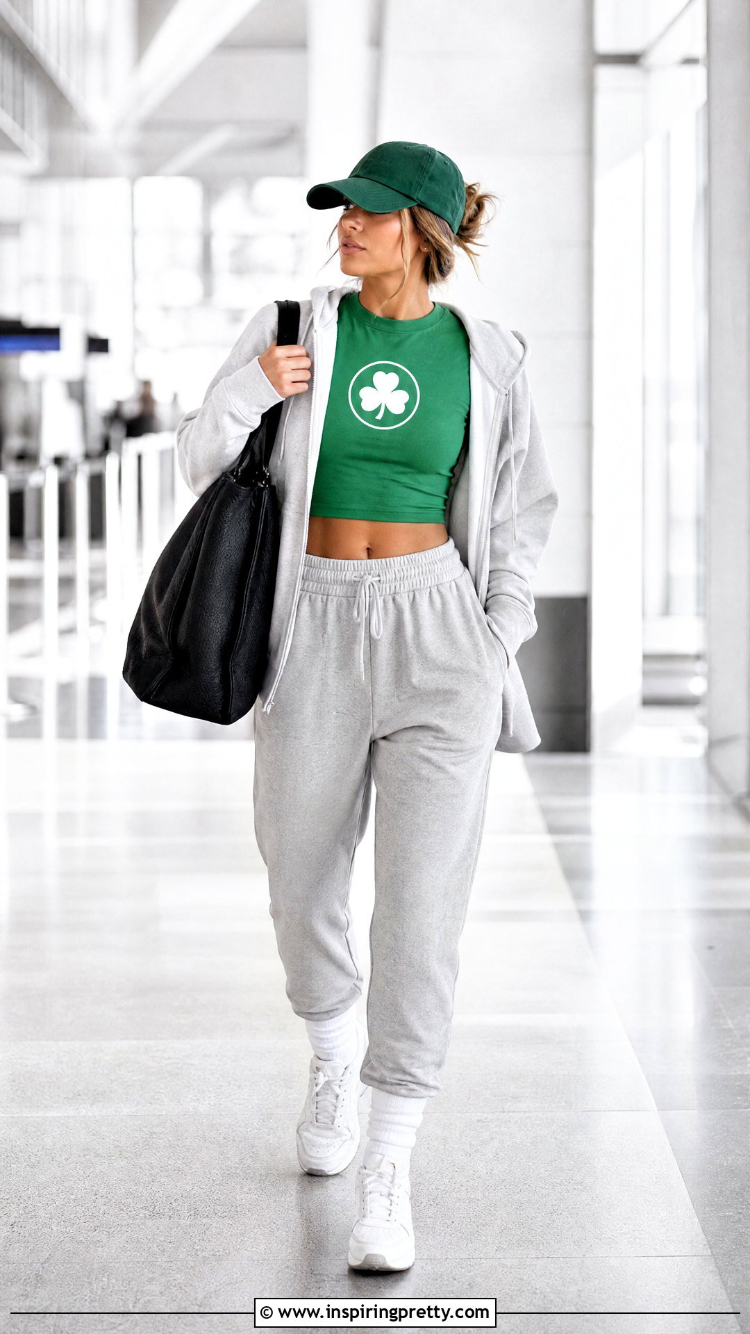 Celtics Crop Top Airport Outfit - 20 boston celtics crop tops