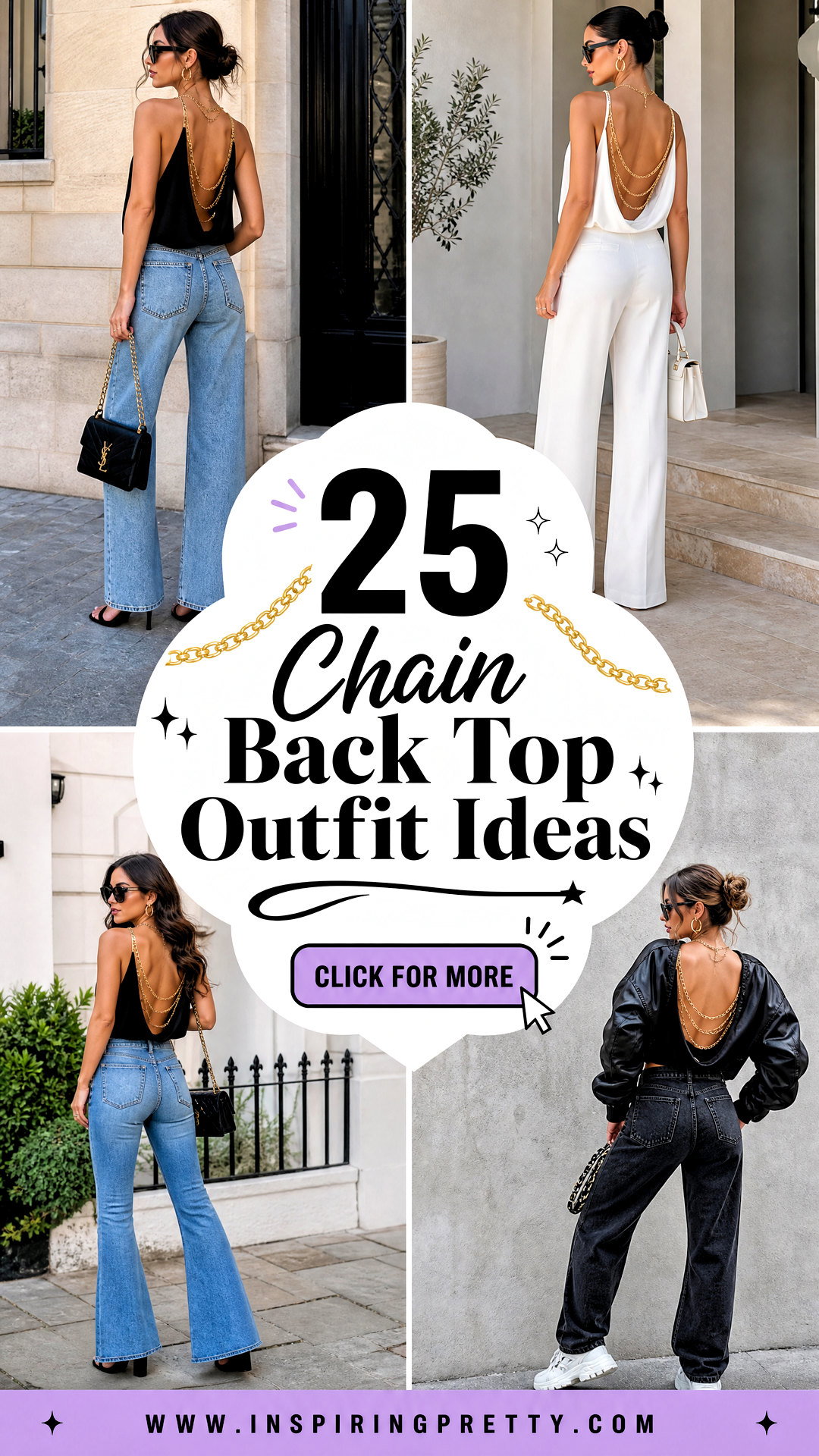 25 Chain Back Top Outfit Ideas for Head-Turning Night Looks - 25 Chain Back Top Outfit Ideas for Head-Turning Night Looks