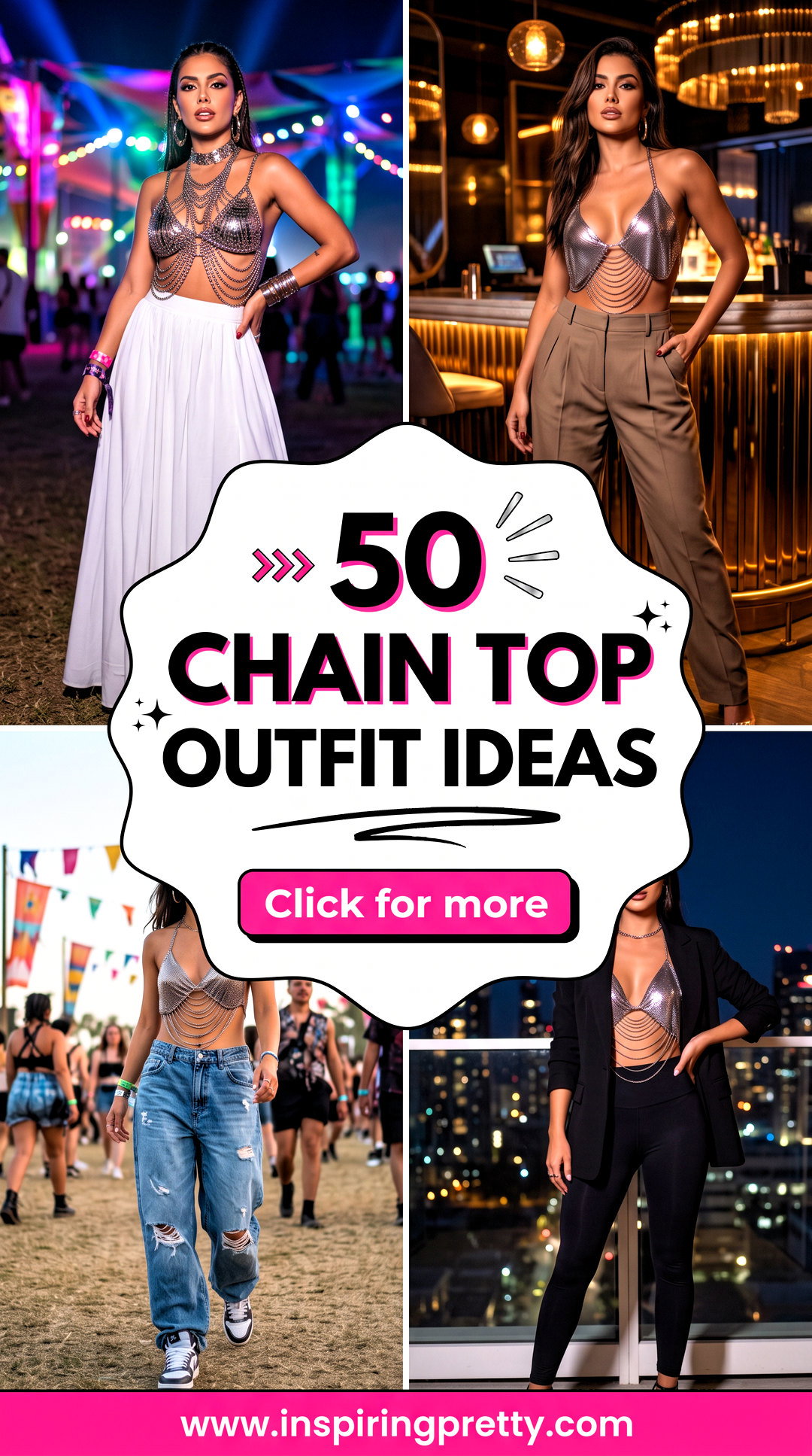 50 Chain Top Outfit Ideas for Bold Nights and Festival Style - 50 Chain Top Outfit Ideas for Bold Nights and Festival Style