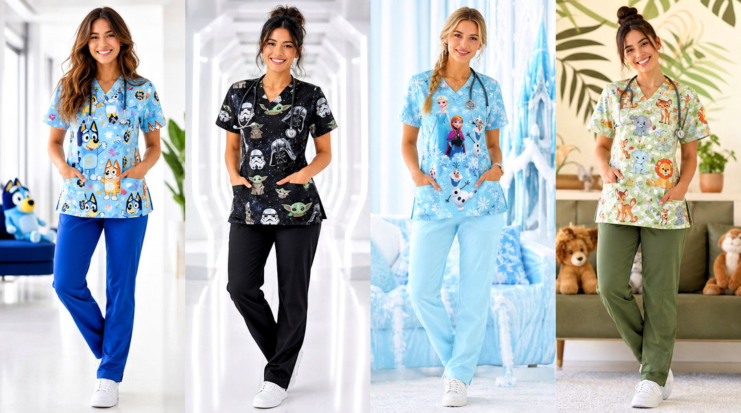 20 Character Scrub Tops Outfit Ideas to Brighten Every Shift