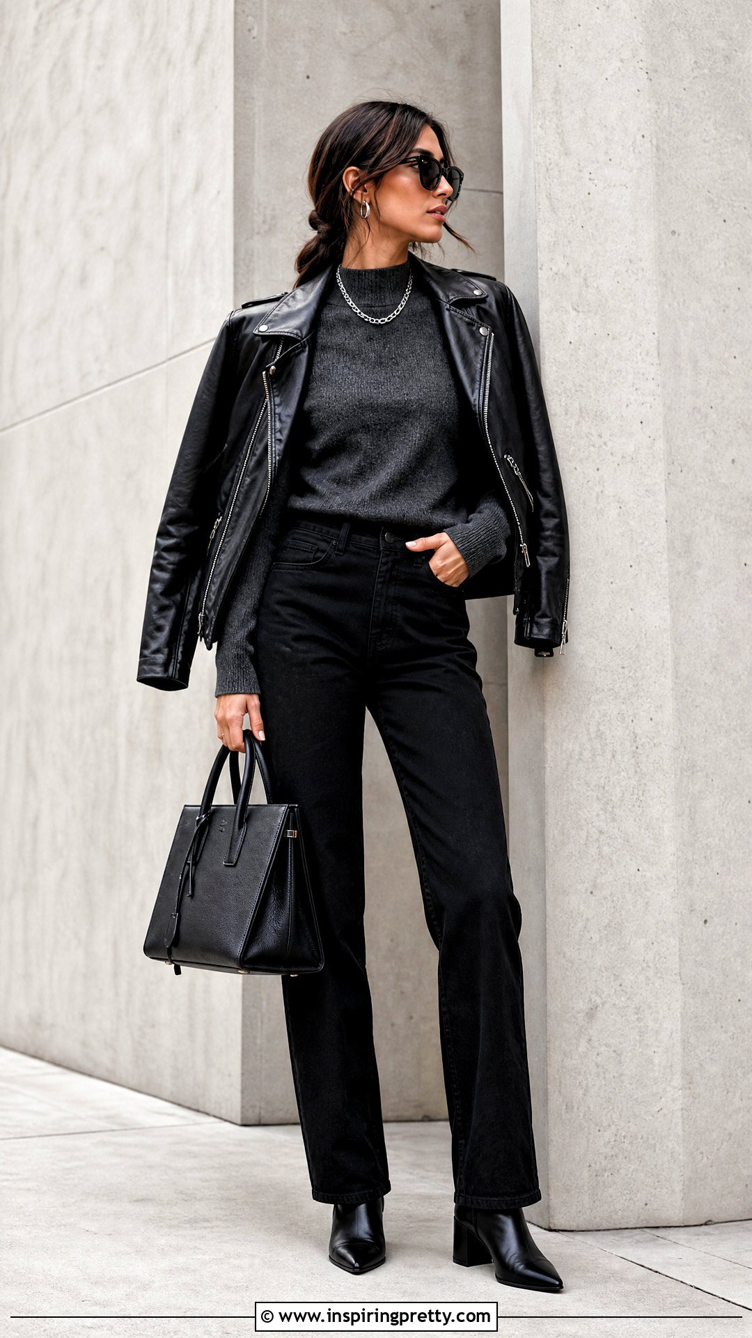 Charcoal Top With Black Jeans - What Color Top Goes With Black Jeans (25 Ways)