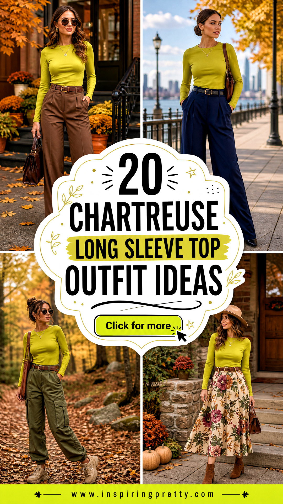 20 Chartreuse Long Sleeve Top Outfit Ideas for Bold Fall Style - 20 Chartreuse Long Sleeve Top Outfit Ideas for Bold Fall Style