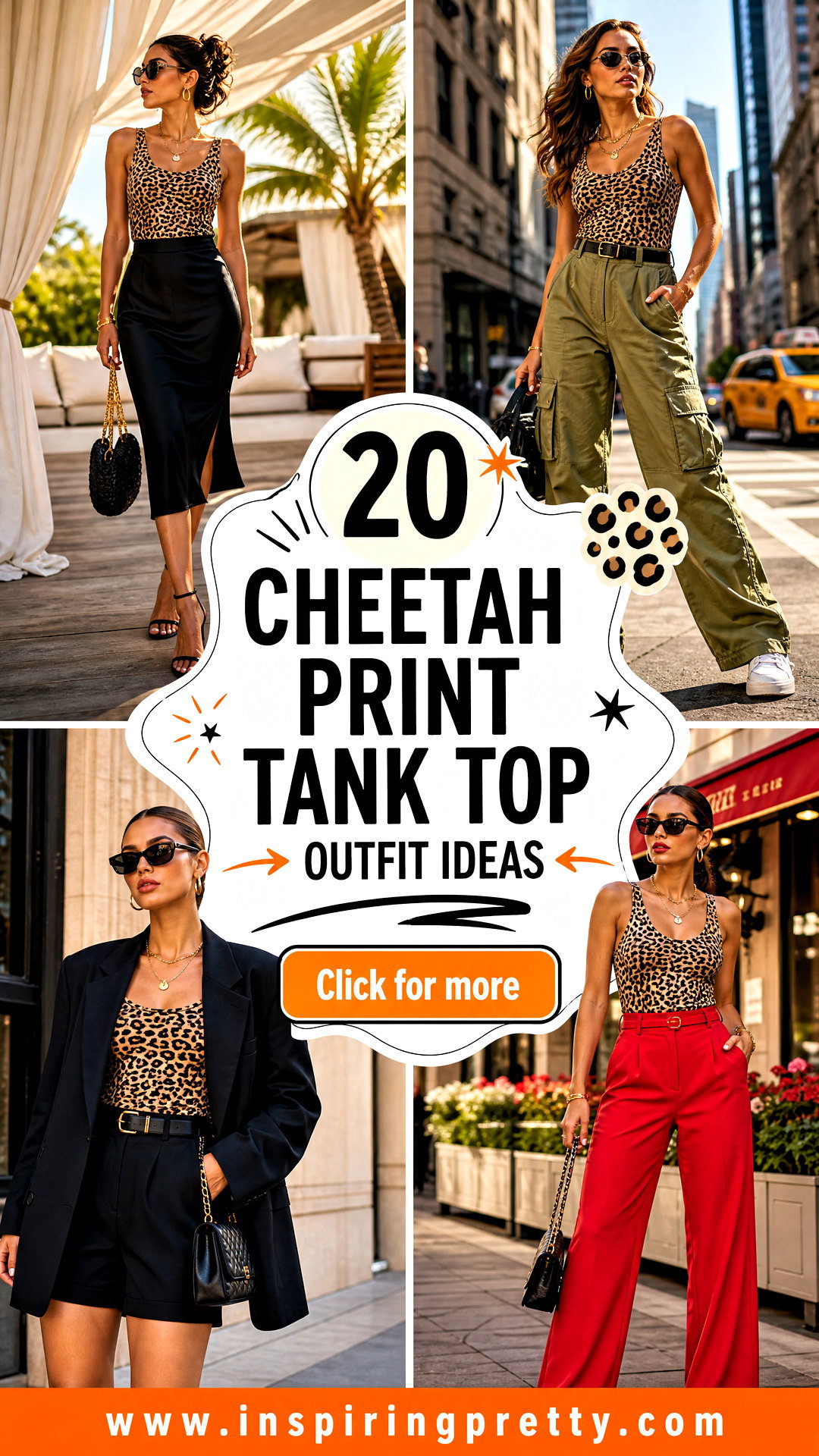 20 Cheetah Print Tank Top Outfit Ideas for Fierce Summer Style - 20 Cheetah Print Tank Top Outfit Ideas for Fierce Summer Style