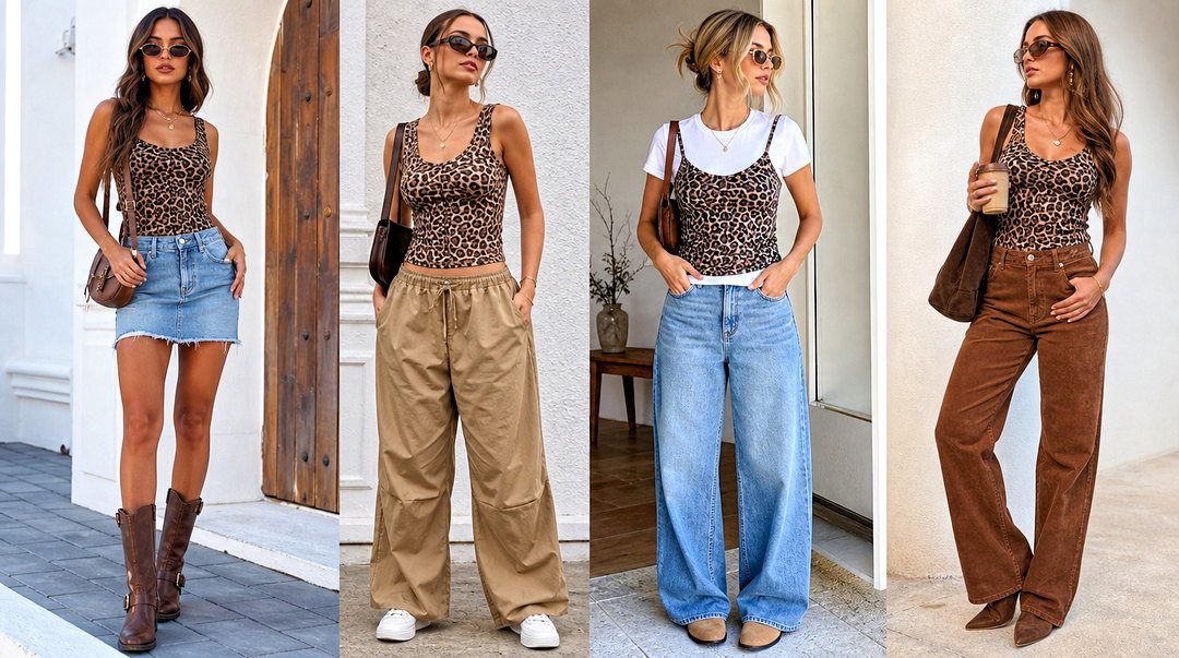25 Cheetah Print Tank Top Y2K Outfit Ideas for Bold Style