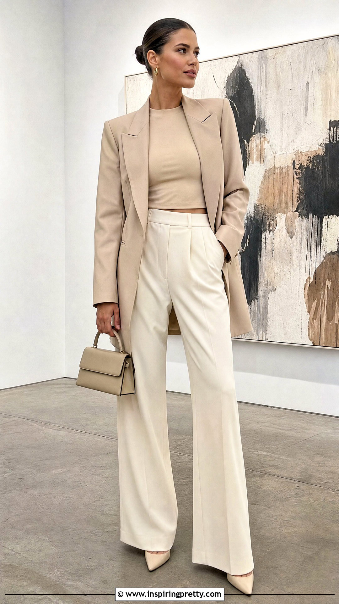 Chelsea Cropped Top With High Waisted Trousers - 20 Chelsea 28 Tops outfit ideas