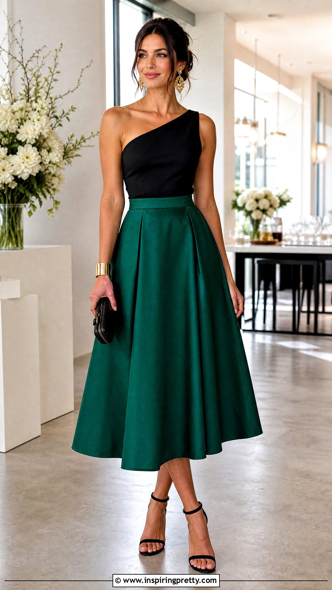 Chelsea One Shoulder Top With Midi Skirt - 20 Chelsea 28 Tops outfit ideas
