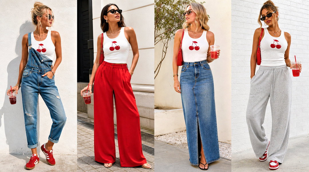 20 Cherry Coke Tank Top Outfit Ideas for Retro Summer Style