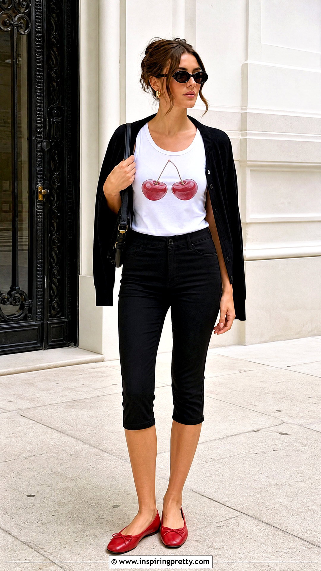 Cherry Coke Tank Top With Black Capri Pants - 20 cherry coke tank top outfit ideas
