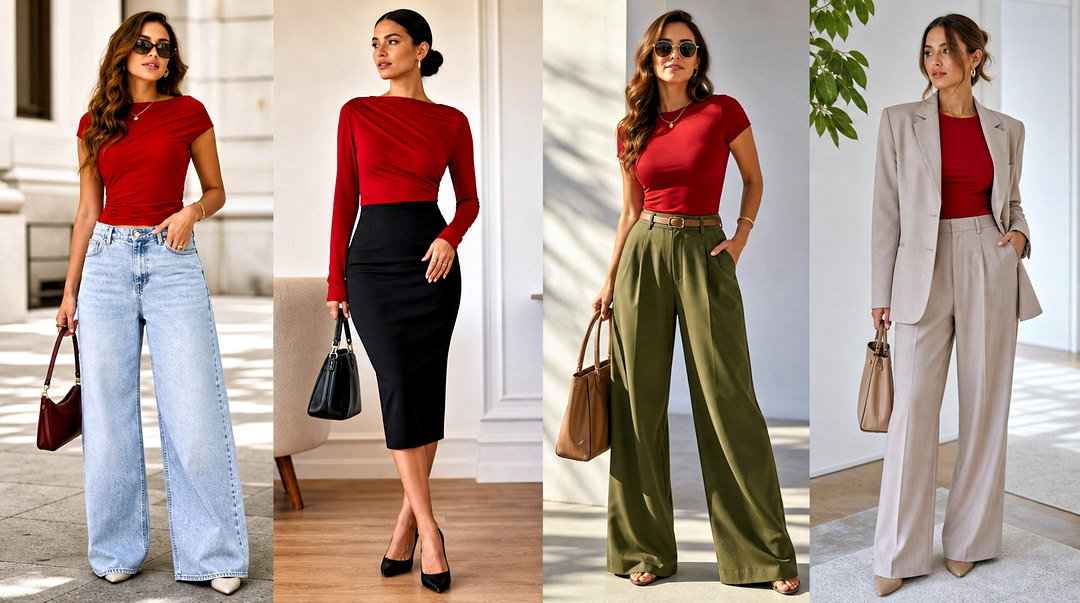 50 Cherry Red Top Outfit Ideas for a Bold Summer Refresh